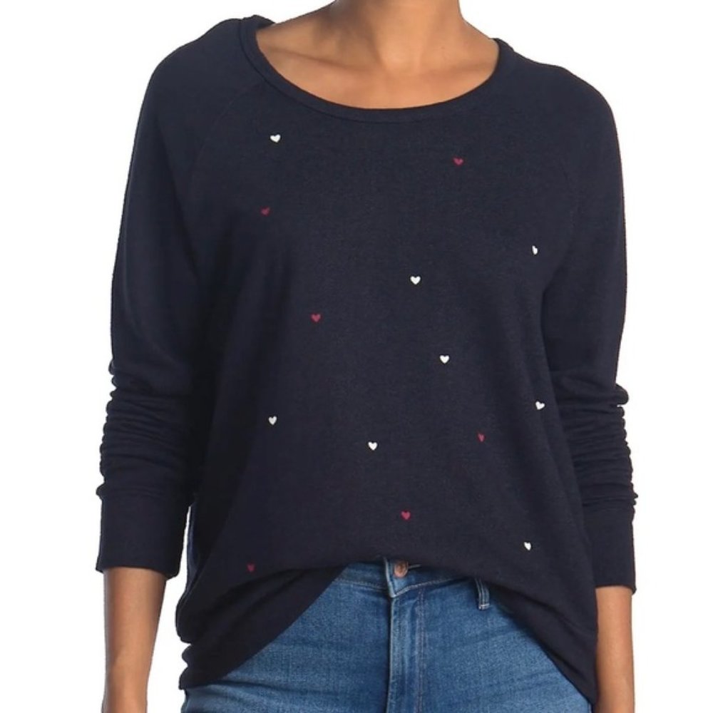 NWOT Sundry Hearts Raglan Crewneck Sweatshirt